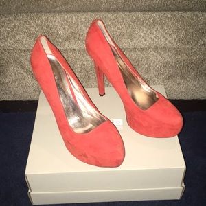 Charlotte Russe size 9 Red/Orange Heels